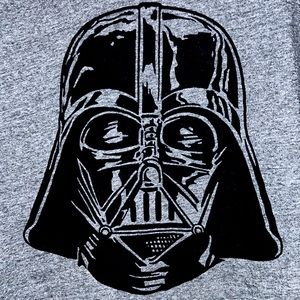 Star Wars Darth Vader 3D T-shirt Dark Gray and Black Men’s 2XL Short Sleeve
